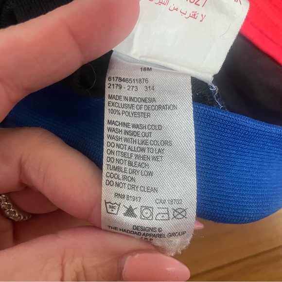 2/$10 Sale! Air Jordan Zip Up Black and Blue Jacket Size 18 Months - Picture 5 of 8